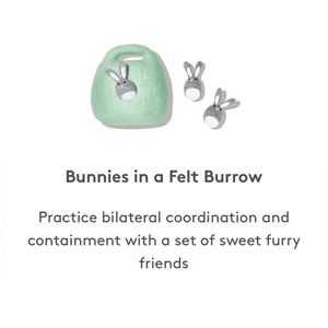 LovEvery Bunnies in a Felt Burrow